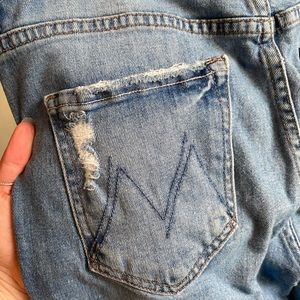 MOTHER High Waisted Looker Crop Jeans